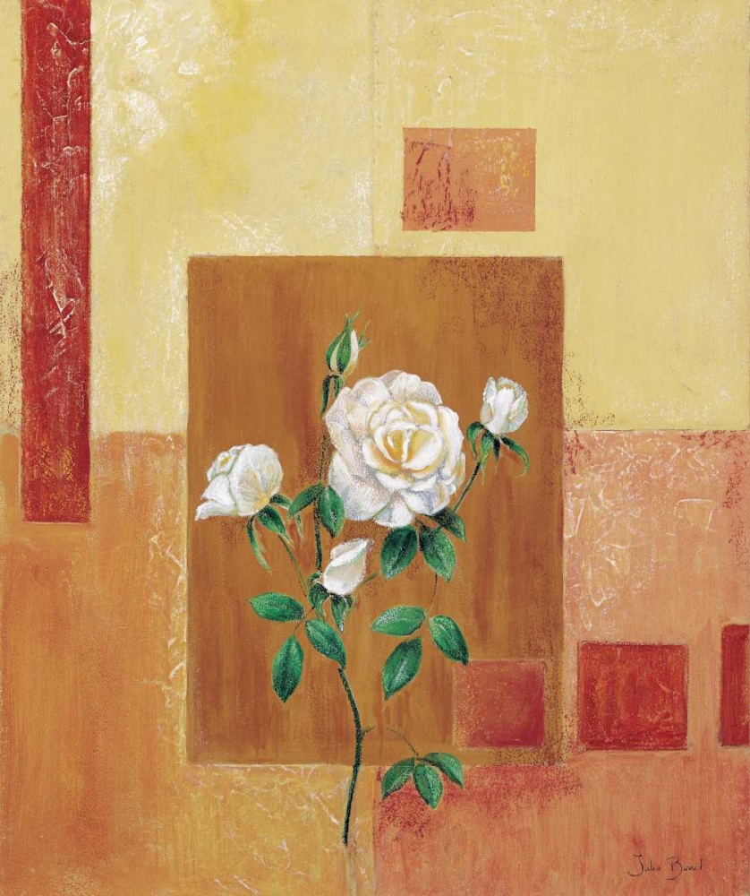 Wall Art Painting id:58095, Name: A patchwork rose I, Artist: Bonet, Julia