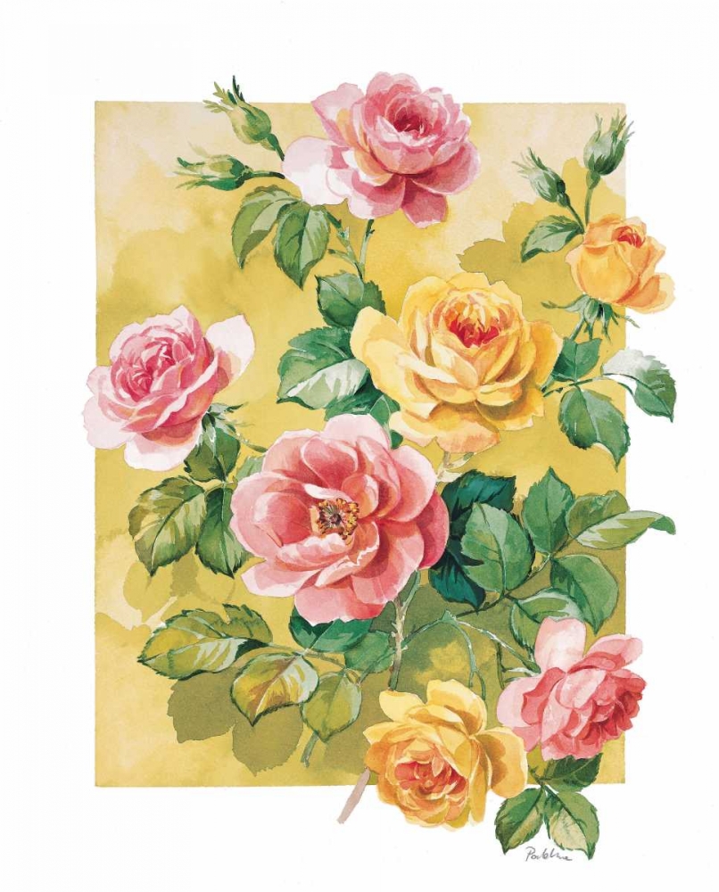 Wall Art Painting id:59088, Name: Pretty roses, Artist: Kumorek, Krysztov