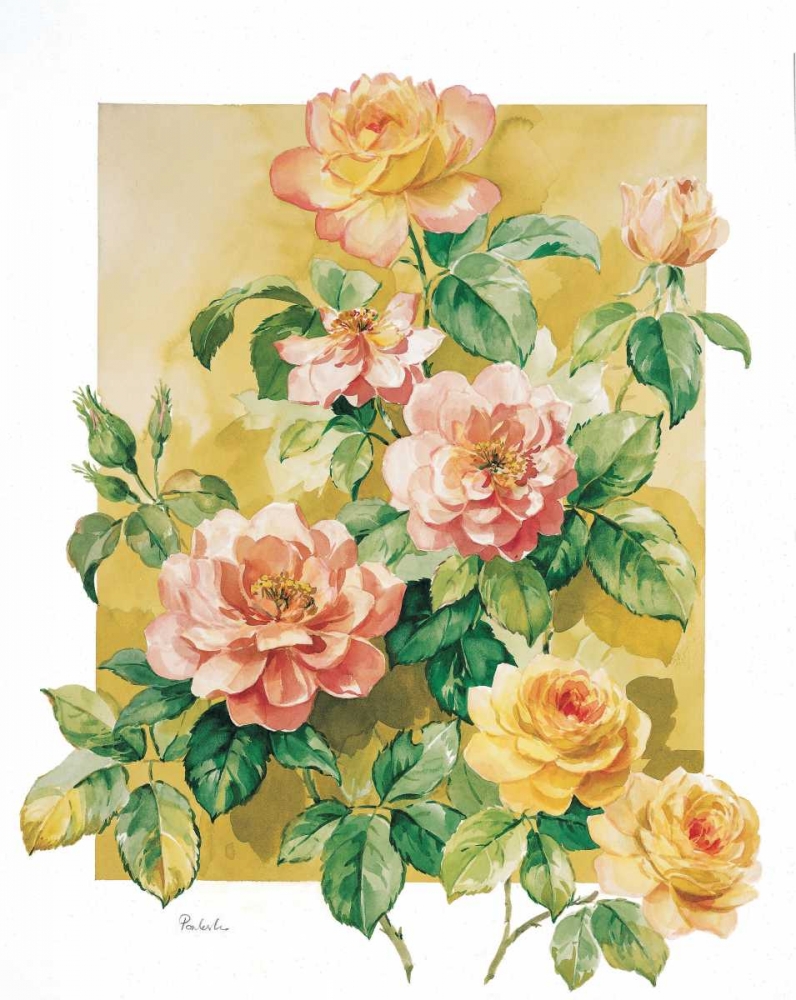 Wall Art Painting id:59089, Name: Charming roses, Artist: Kumorek, Krysztov