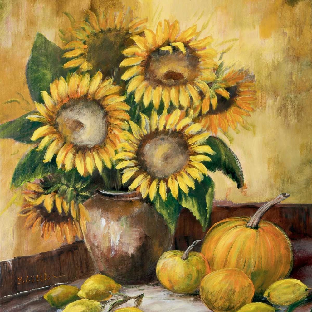 Wall Art Painting id:58231, Name: Sunflower bouquet lV, Artist: Schottler, Katharina