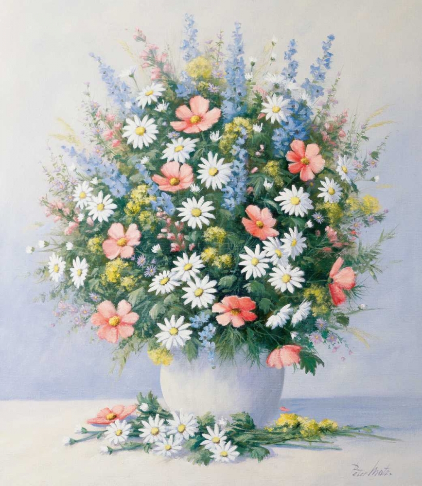 Wall Art Painting id:58405, Name: Bouquet in pink, Artist: Motz, Peter