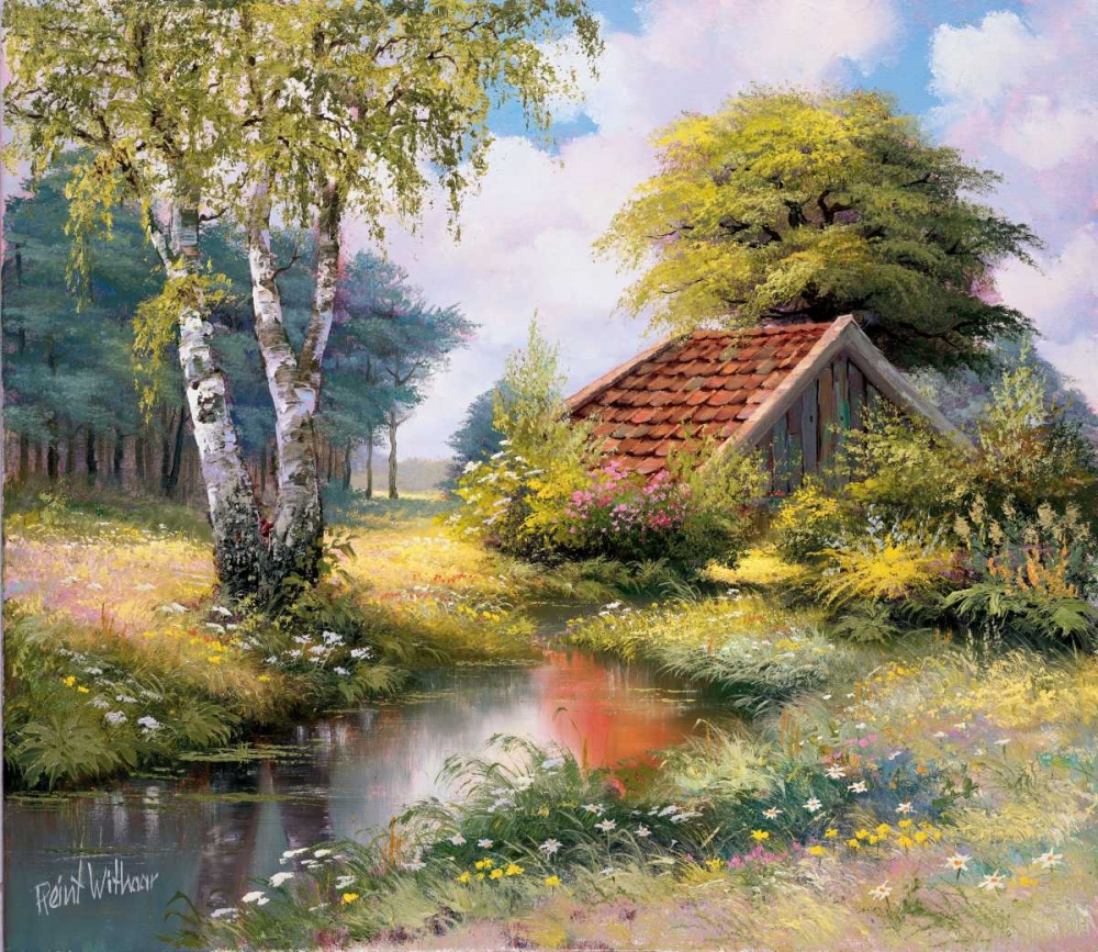 Wall Art Painting id:58635, Name: The cottage, Artist: Withaar, Reint