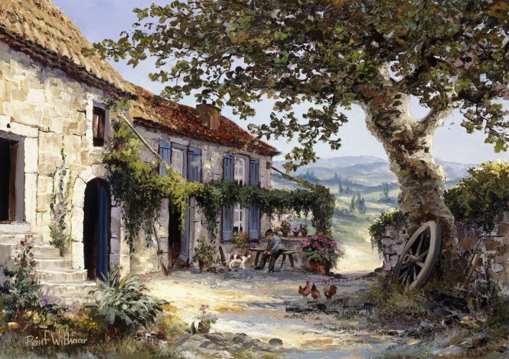 Wall Art Painting id:58651, Name: French farm, Artist: Withaar, Reint