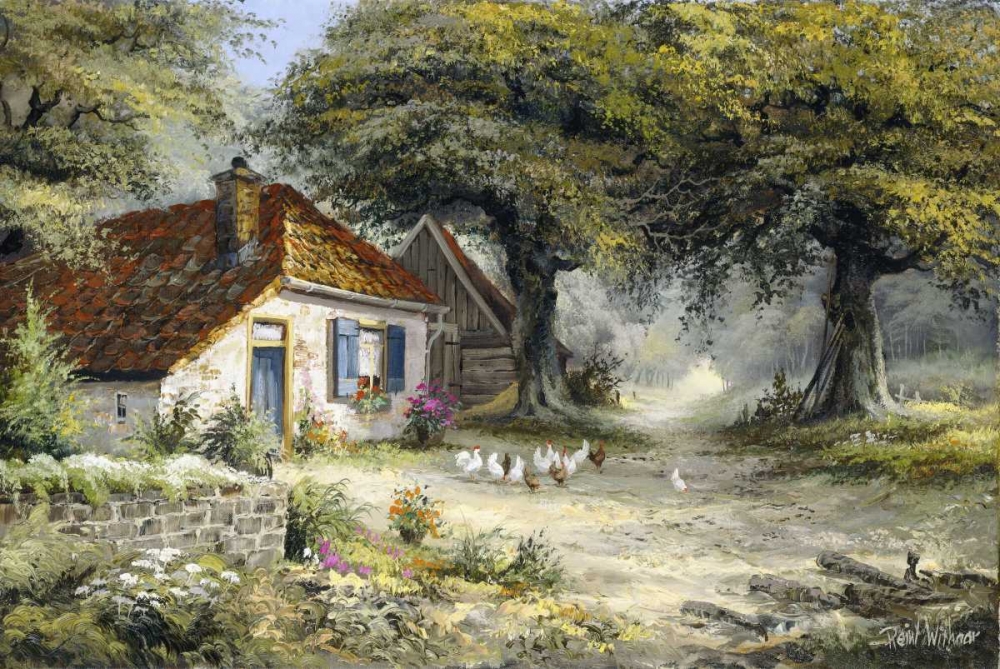 Wall Art Painting id:58654, Name: Fairy-like cottage, Artist: Withaar, Reint
