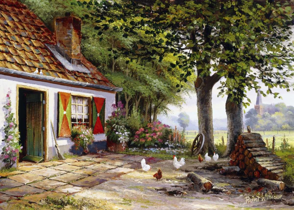 Wall Art Painting id:58733, Name: Farmhouse II, Artist: Withaar, Reint