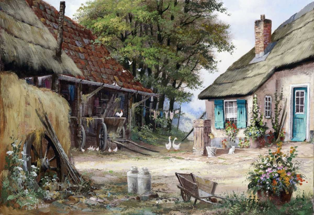 Wall Art Painting id:58749, Name: Dutch country scene, Artist: Withaar, Reint