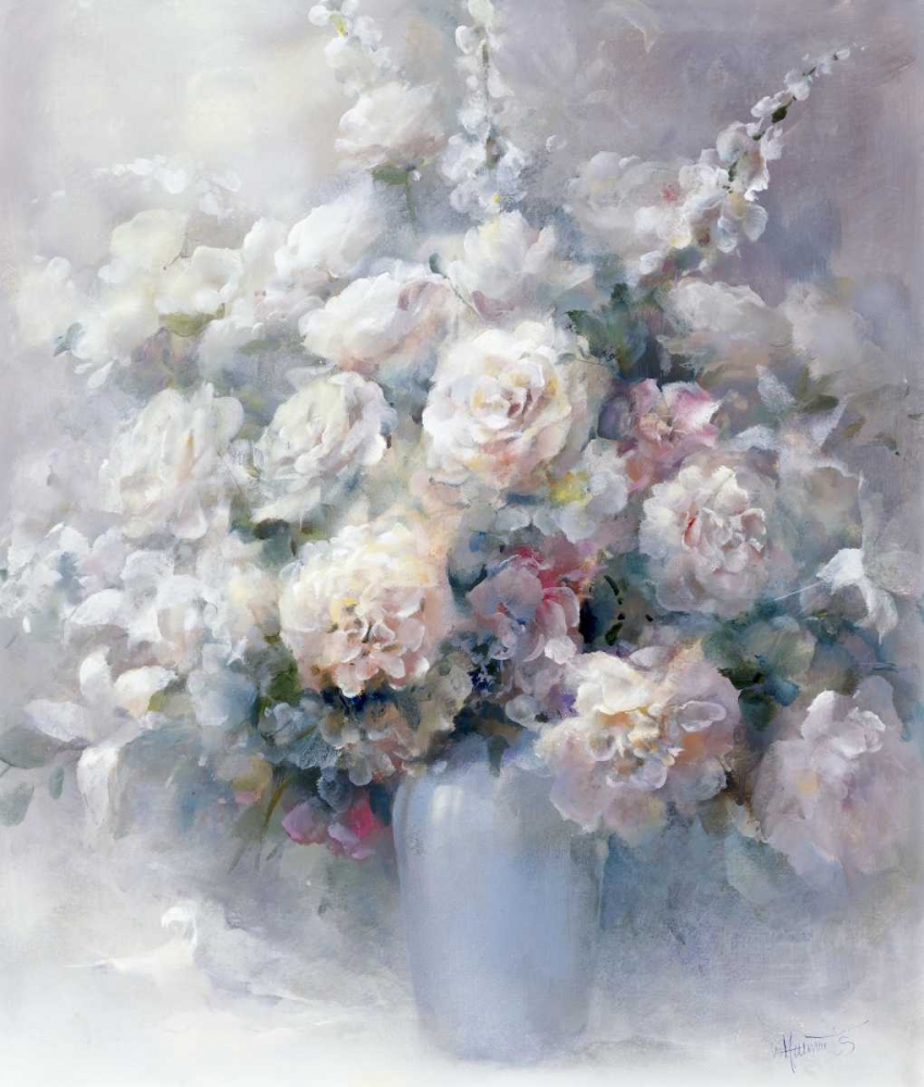 Wall Art Painting id:58864, Name: White bouquet, Artist: Haenraets, Willem