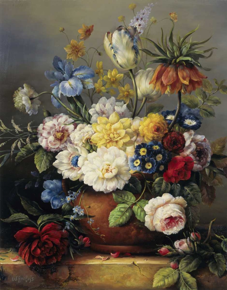 Wall Art Painting id:59020, Name: Flower arrangement, Artist: Roelofs, Wouter