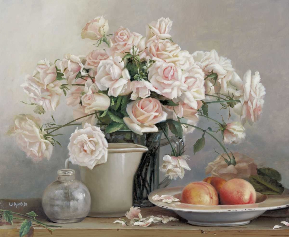 Wall Art Painting id:59022, Name: Roses in vase, Artist: Roelofs, Wouter