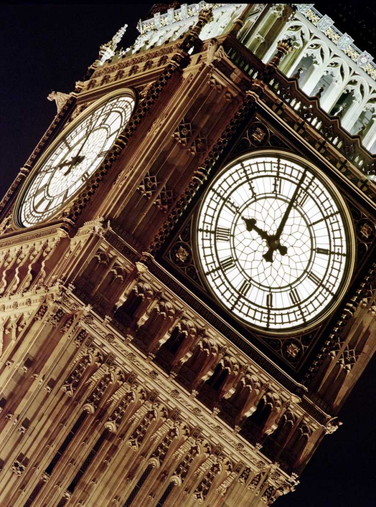 Wall Art Painting id:103134, Name: Low angle view of big ben at night, Parliament, England, Artist: Frank, Assaf