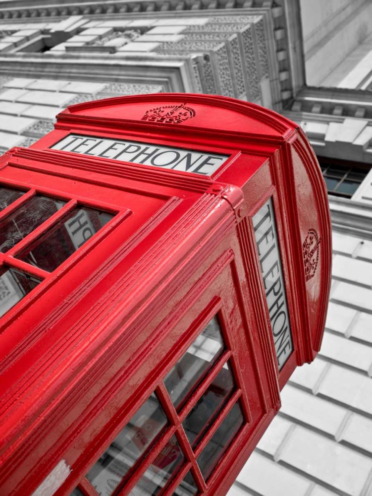Wall Art Painting id:103157, Name: Close-up of telephone box, low angle view, England, Artist: Frank, Assaf