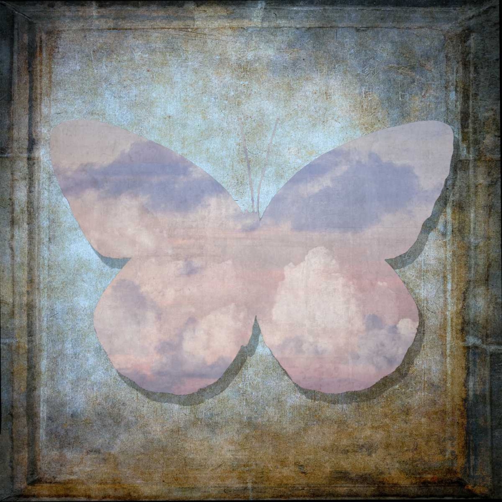 Wall Art Painting id:103303, Name: Colorful tropical Butterfly with vintage effects, Artist: Frank, Assaf