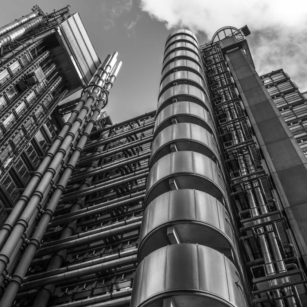 Wall Art Painting id:103463, Name: Low angle view of Lloyds building, London, UK, Artist: Frank, Assaf