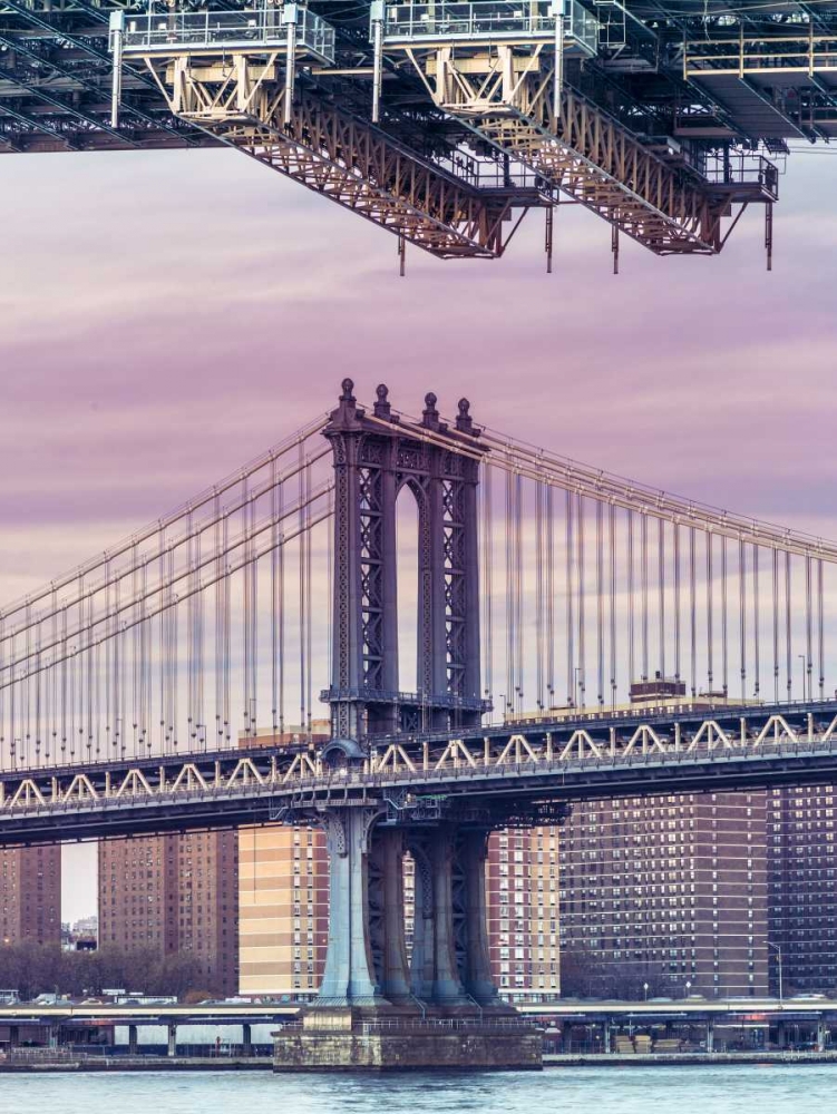 Wall Art Painting id:103530, Name: Manhattan bridge over East river - New York City, Artist: Frank, Assaf