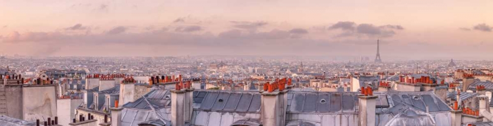 Wall Art Painting id:103708, Name: Cityscape of Montmartre with Eiffel Tower, Paris, France, Artist: Frank, Assaf