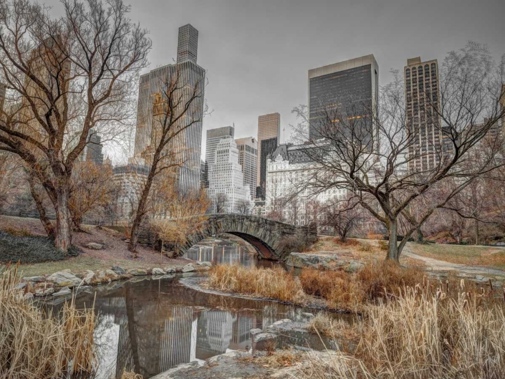 Wall Art Painting id:104223, Name: Central park and Manhattan skyline, New York, Artist: Frank, Assaf