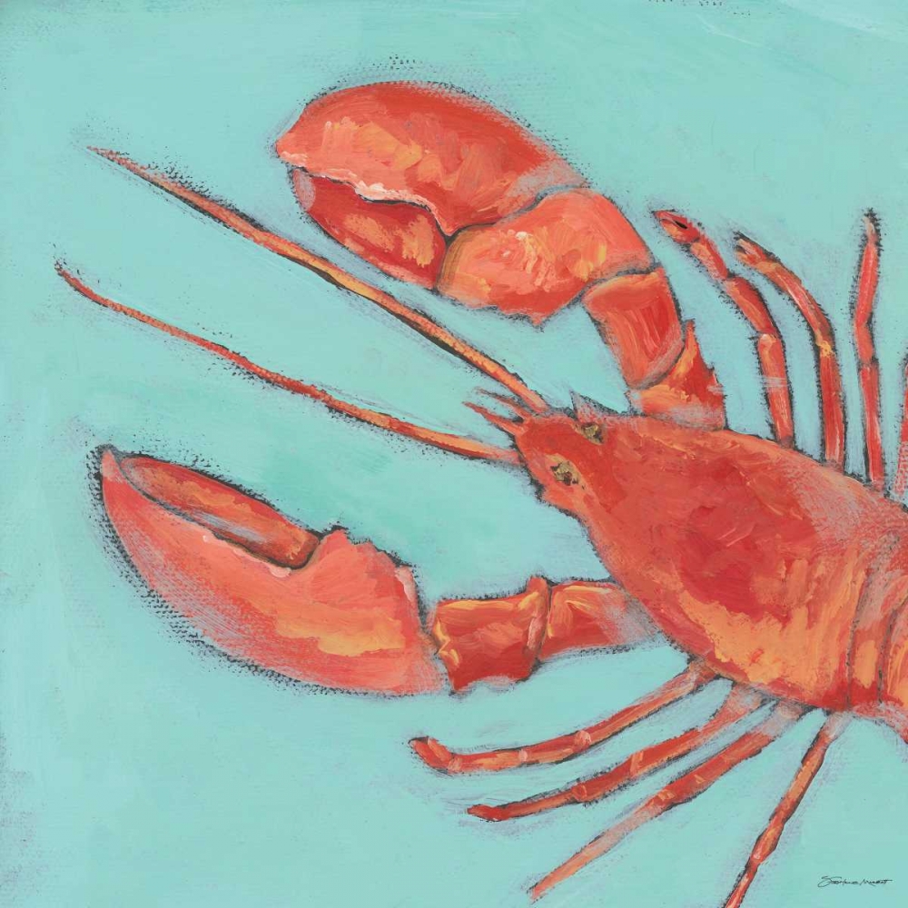 Wall Art Painting id:70368, Name: Lobster, Artist: Marrott, Stephanie