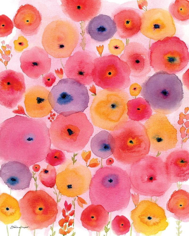 Wall Art Painting id:249462, Name: Sunshine Flowers, Artist: Marrott, Stephanie