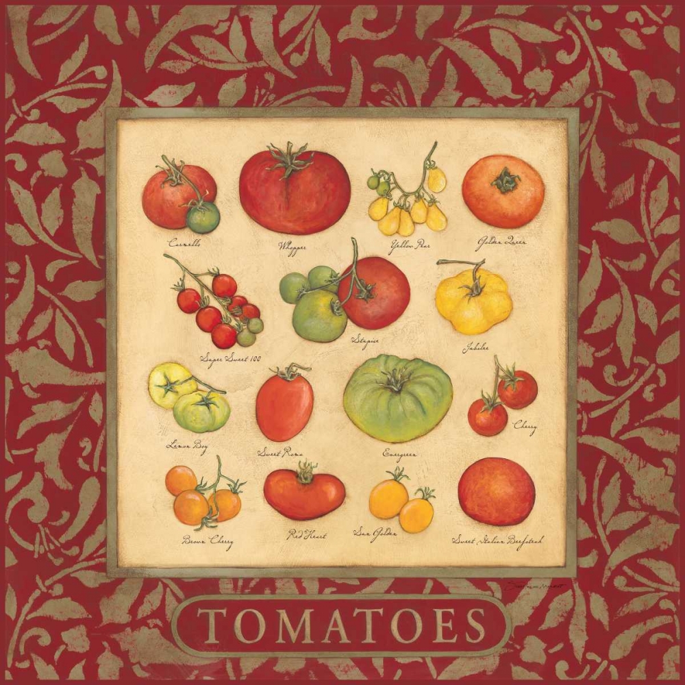 Wall Art Painting id:71240, Name: Tomatoes, Artist: Marrott, Stephanie