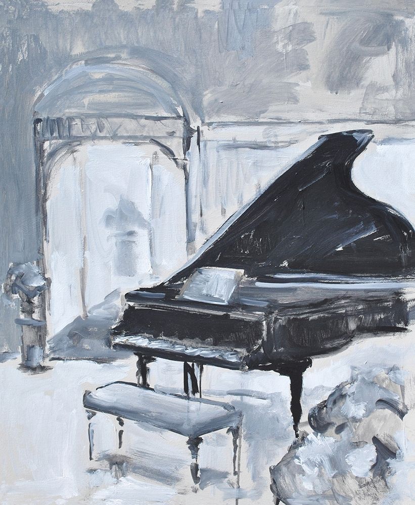 Wall Art Painting id:350606, Name: Peaceful Piano, Artist: Stevens, Allayn