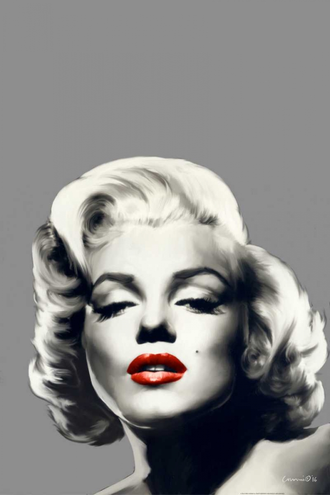 Wall Art Painting id:172453, Name: Red Lips Marilyn, Artist: Consani, Chris