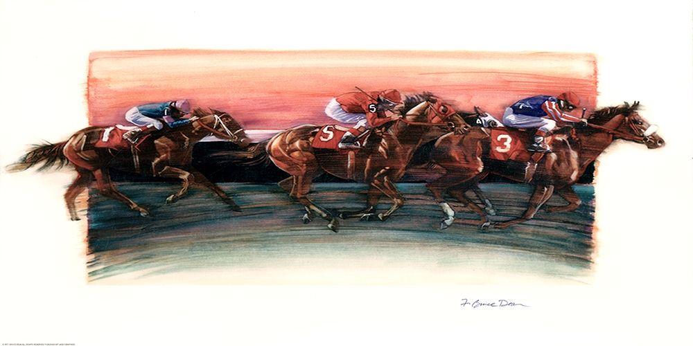 Wall Art Painting id:213332, Name: Horse Race, Artist: Dean, Bruce