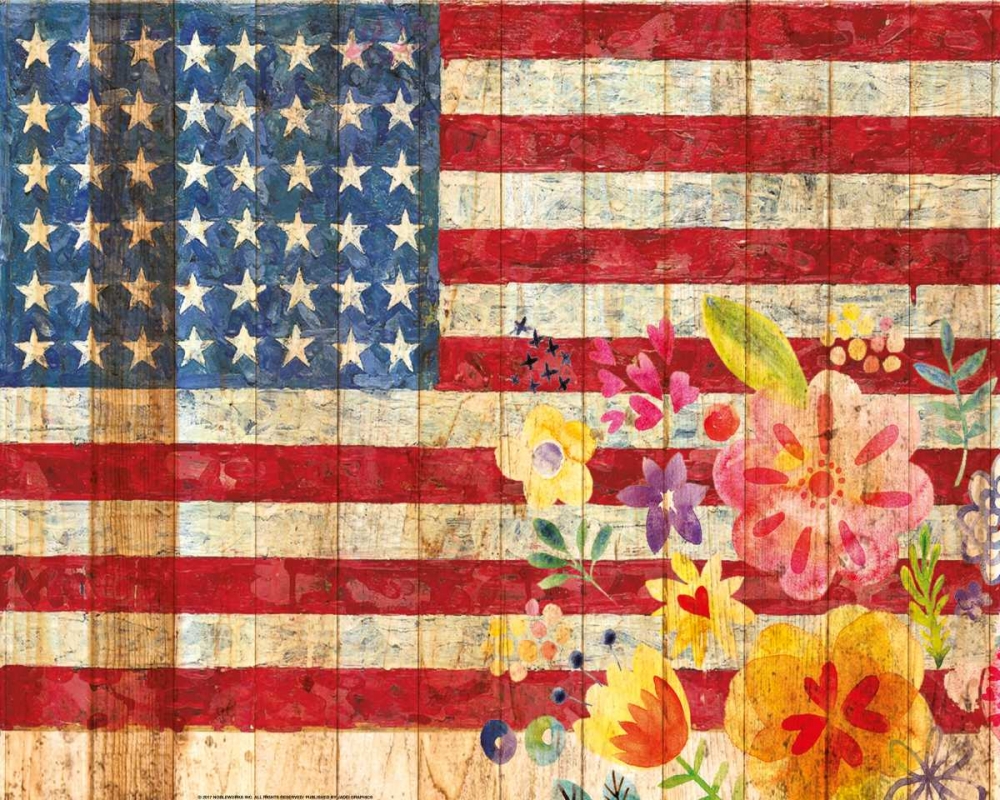 Wall Art Painting id:172670, Name: Flag 10, Artist: Nobleworks, Inc.