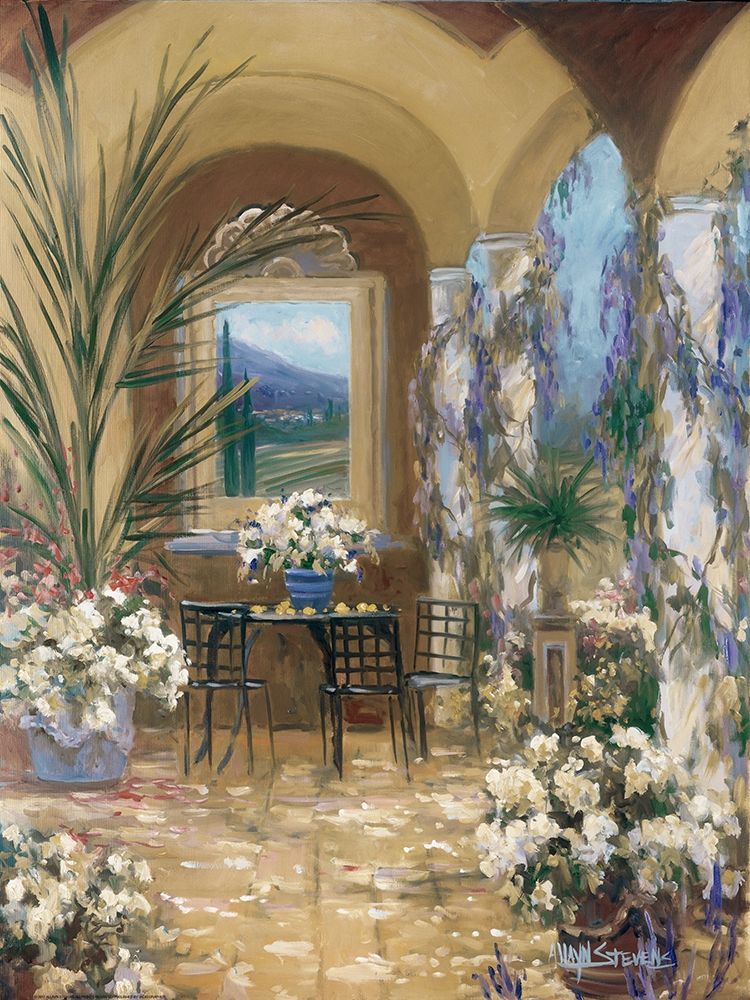 Wall Art Painting id:213466, Name: The Veranda 1, Artist: Stevens, Allayn