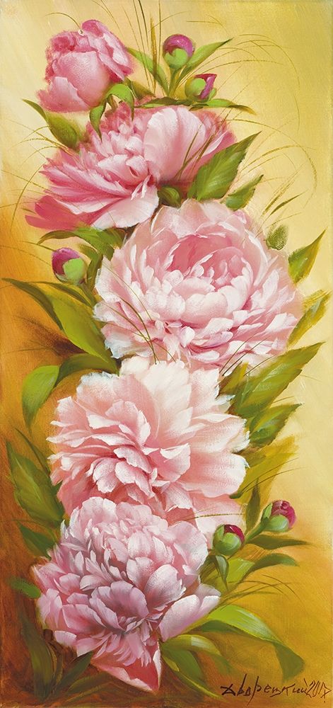 Wall Art Painting id:247898, Name: Roses Bloom, Artist: Dvoretskiy, Petrovich