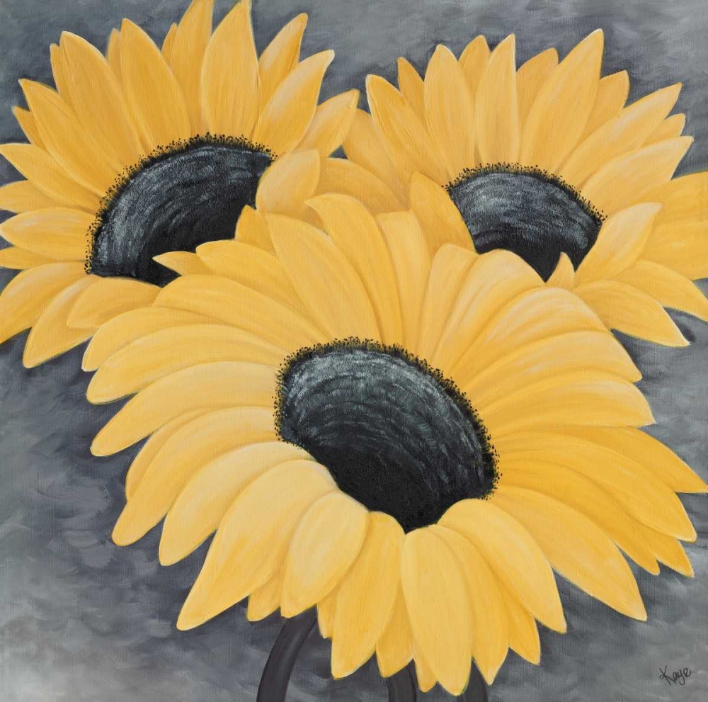 Wall Art Painting id:136928, Name: Sunflower Serenade I, Artist: Lake, Kaye