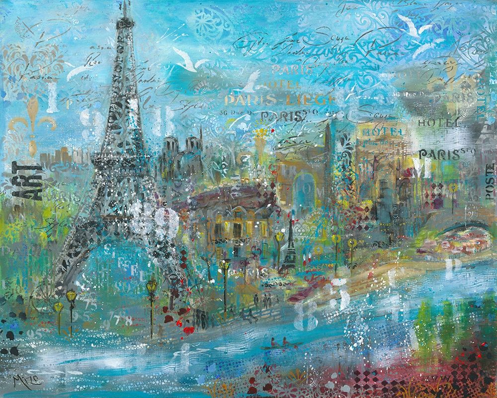Wall Art Painting id:248252, Name: ABSTRACT PARIS, Artist: Mizo