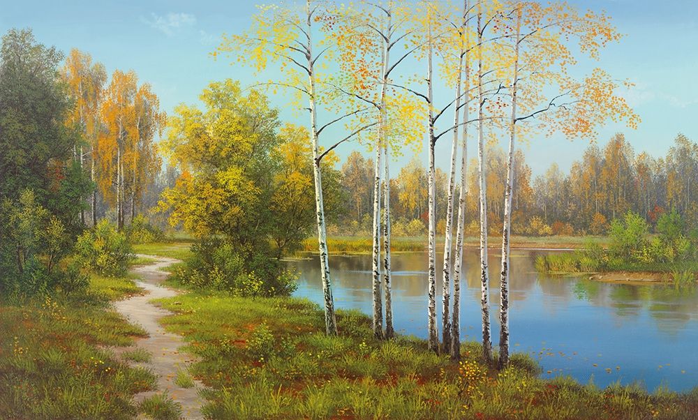 Wall Art Painting id:248537, Name: LIGHT IN THE FOREST, Artist: Slava