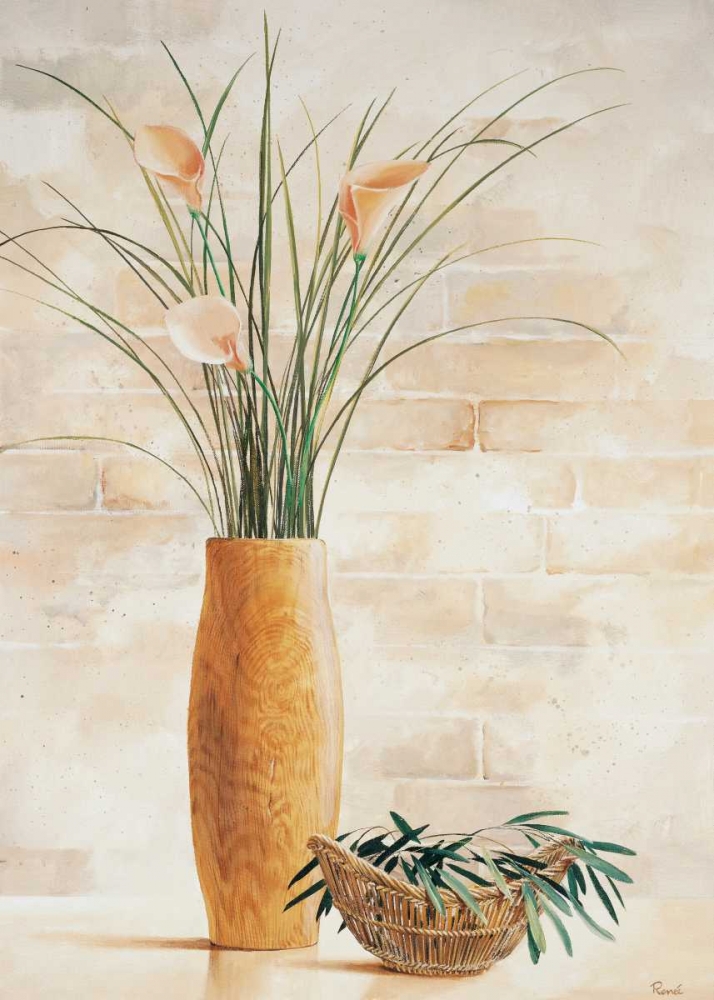 Wall Art Painting id:85428, Name: Grass in vase II, Artist: Renee