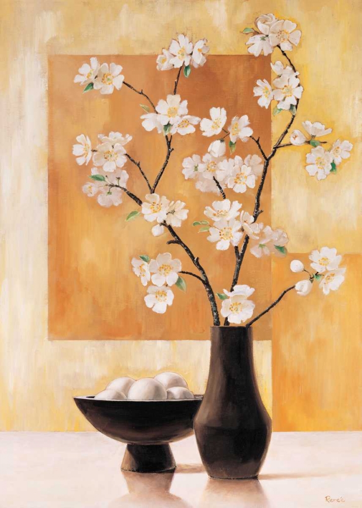 Wall Art Painting id:85448, Name: White blossom II, Artist: Renee