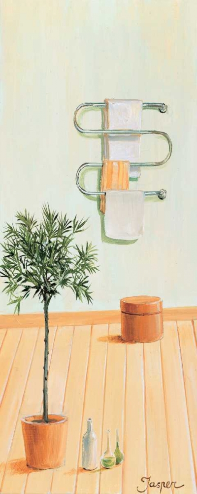 Wall Art Painting id:85620, Name: Bathroom in green II, Artist: Jasper