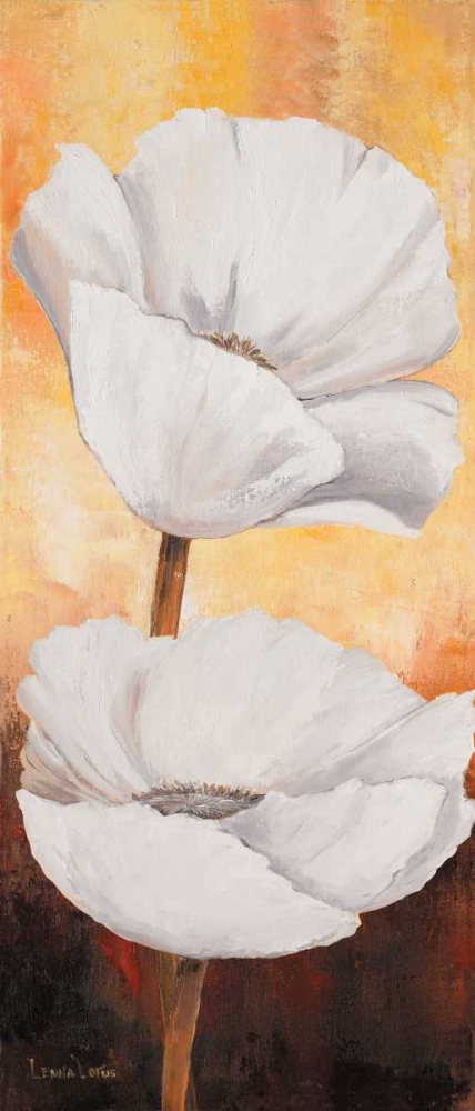Wall Art Painting id:85659, Name: White flowers I, Artist: Lotus, Lenna
