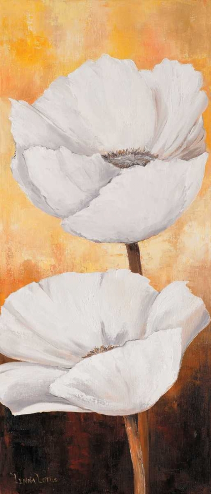 Wall Art Painting id:85661, Name: White flowers III, Artist: Lotus, Lenna