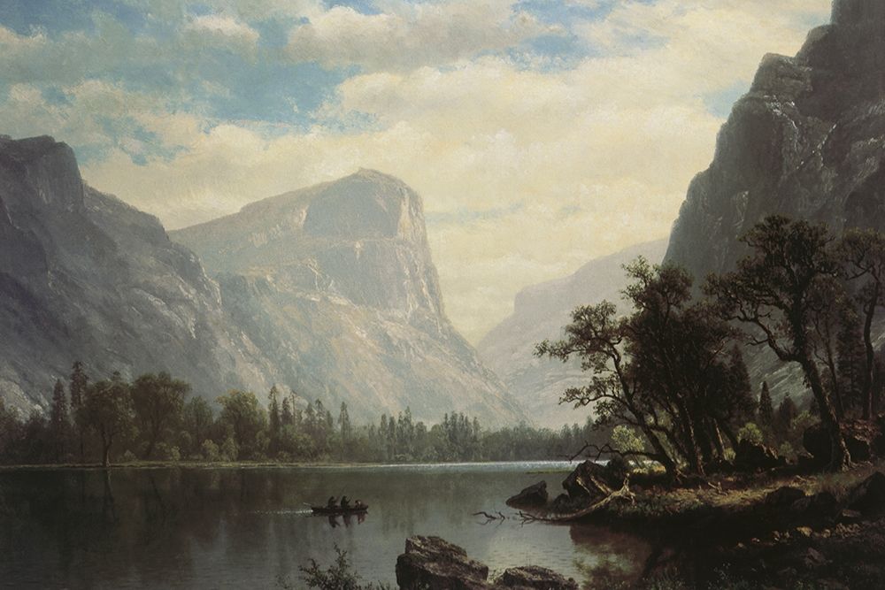 Wall Art Painting id:204311, Name: Mirror Lake, Artist: Bierstadt, Albert
