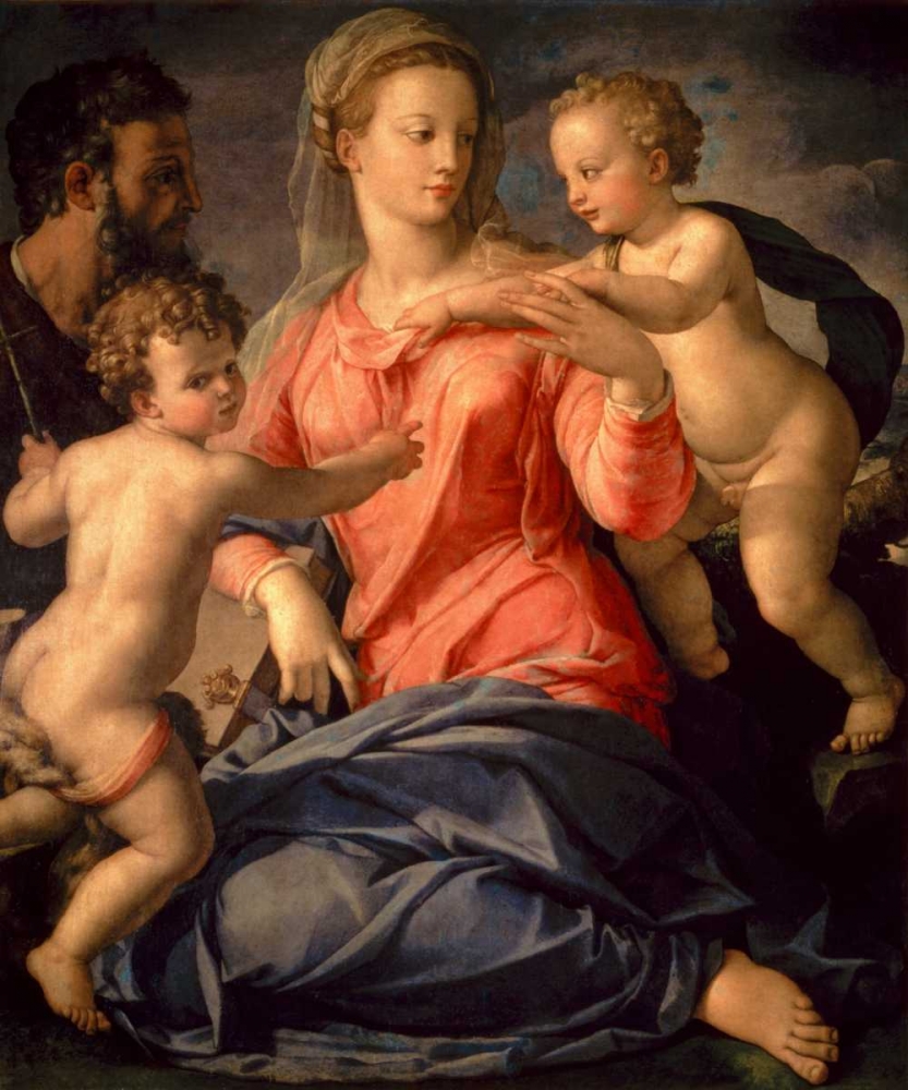 Wall Art Painting id:93499, Name: The Holy Family, Artist: Bronzino, Agnolo