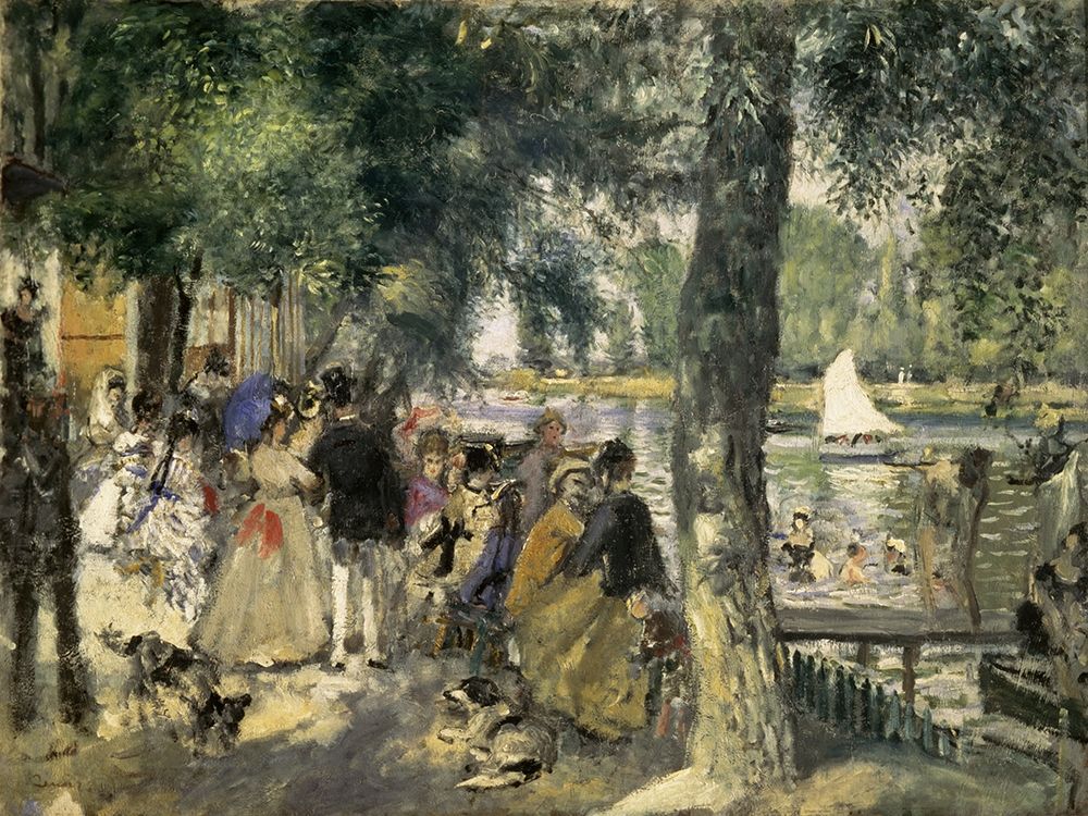 Wall Art Painting id:268520, Name: Bathing on the Seine, Artist: Renoir, Pierre-Auguste