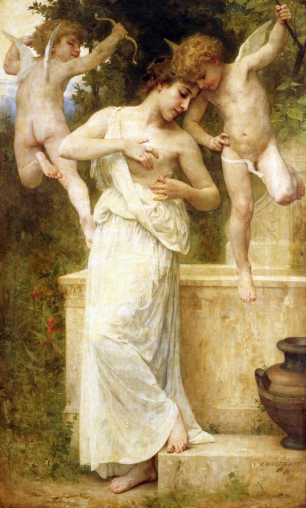 Wall Art Painting id:88775, Name: Blessures DAmour, Artist: Bouguereau, William-Adolphe