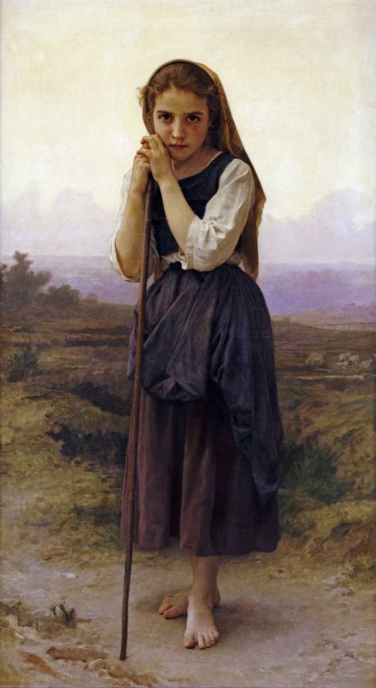 Wall Art Painting id:88776, Name: Petite Bergere, Artist: Bouguereau, William-Adolphe