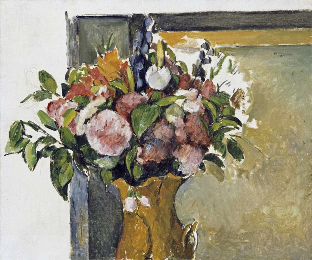 Wall Art Painting id:88799, Name: Flowers In a Vase, Artist: Cezanne, Paul