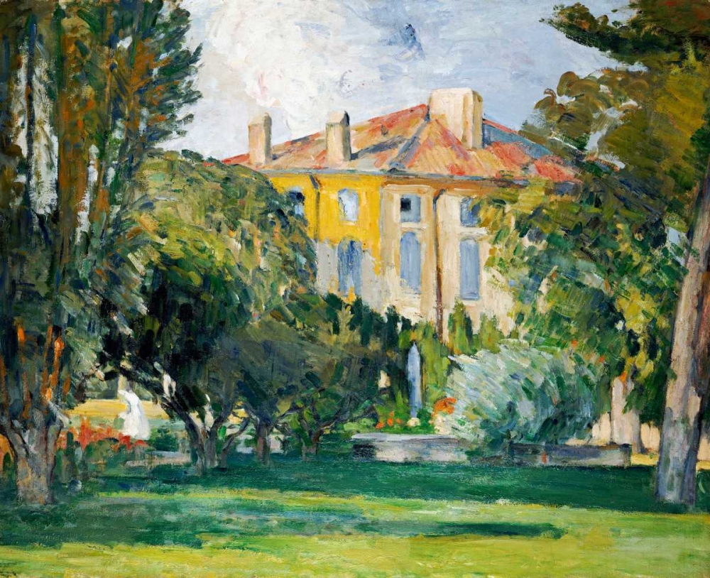 Wall Art Painting id:124809, Name: The House at Jas De Bouffan, Artist: Cezanne, Paul