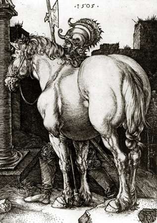 Wall Art Painting id:184807, Name: The Large Horse, Artist: Durer, Albrecht