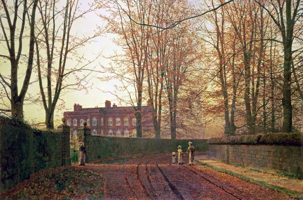 Wall Art Painting id:88916, Name: Going To Church, Artist: Grimshaw, John Atkinson