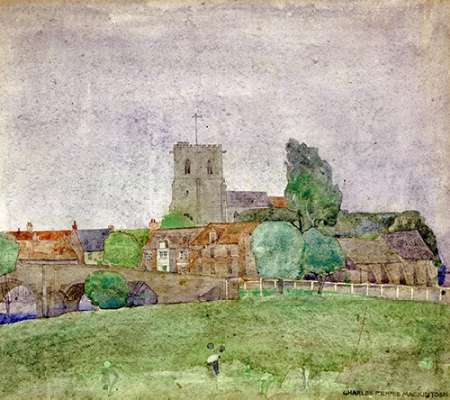 Wall Art Painting id:184905, Name: Wareham, Dorset, Artist: Mackintosh, Charles Rennie