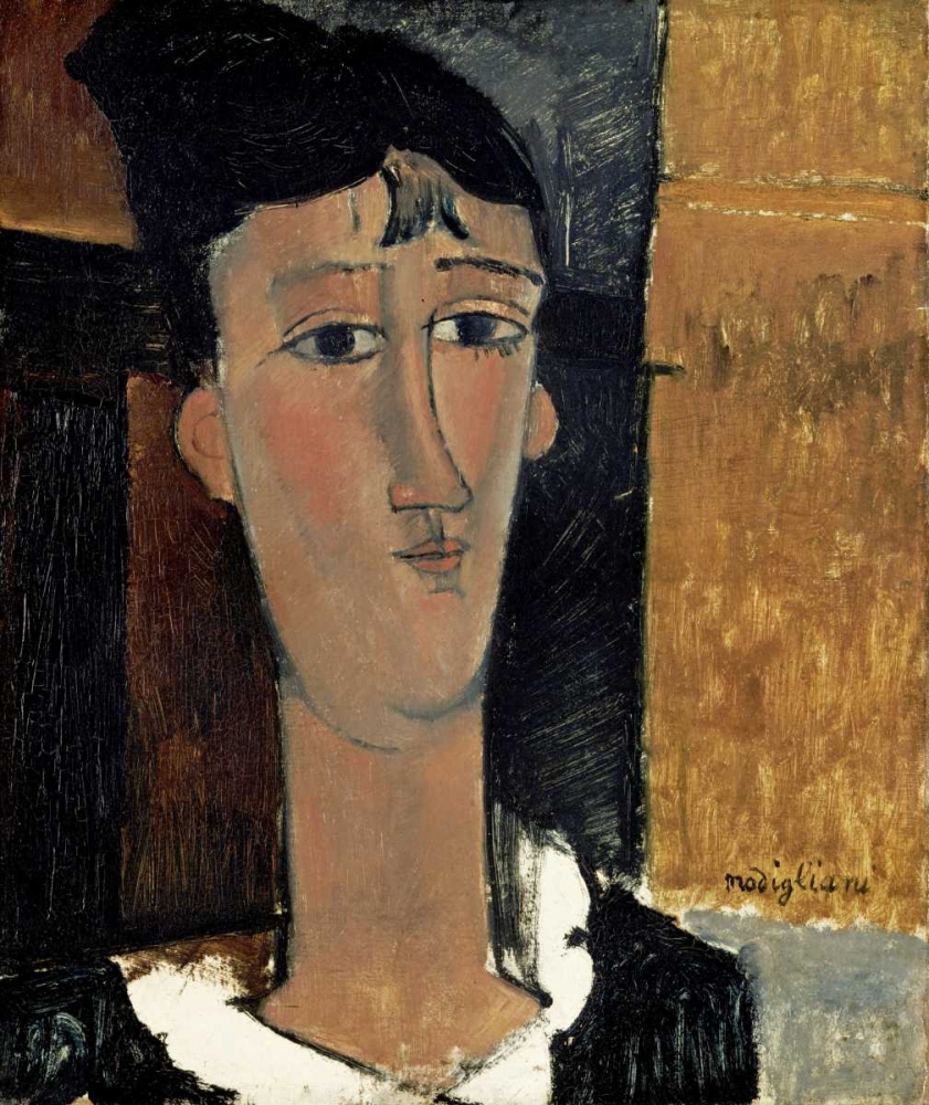 Wall Art Painting id:89016, Name: Portrait of a Young Woman - La Concierge, Artist: Modigliani, Amedeo
