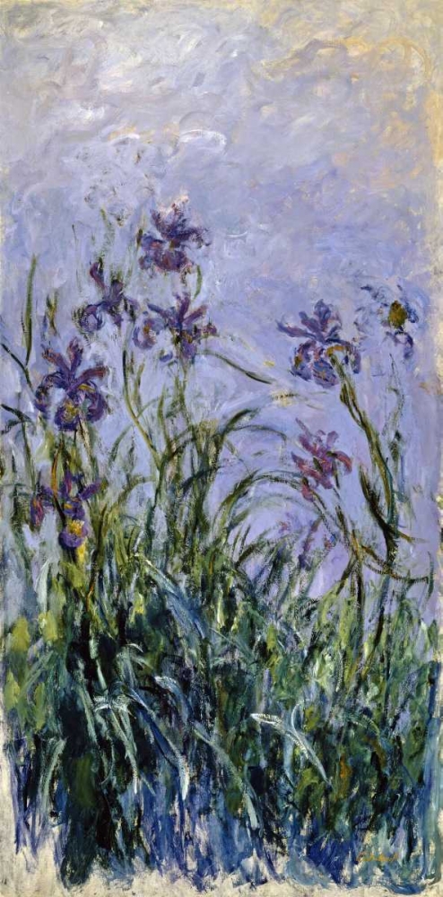 Wall Art Painting id:89021, Name: Iris mauves, Artist: Monet, Claude