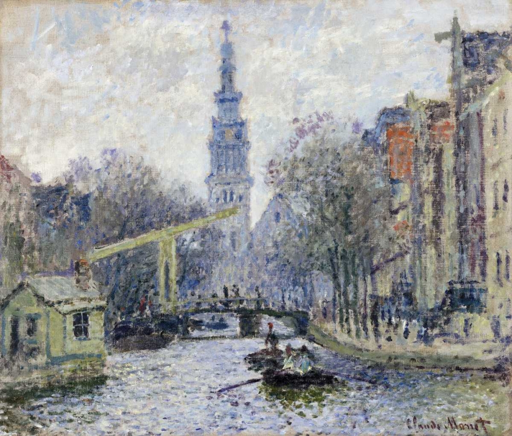 Wall Art Painting id:89030, Name: Canal, Amsterdam, Artist: Monet, Claude